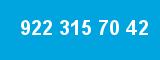 922 315 70 42